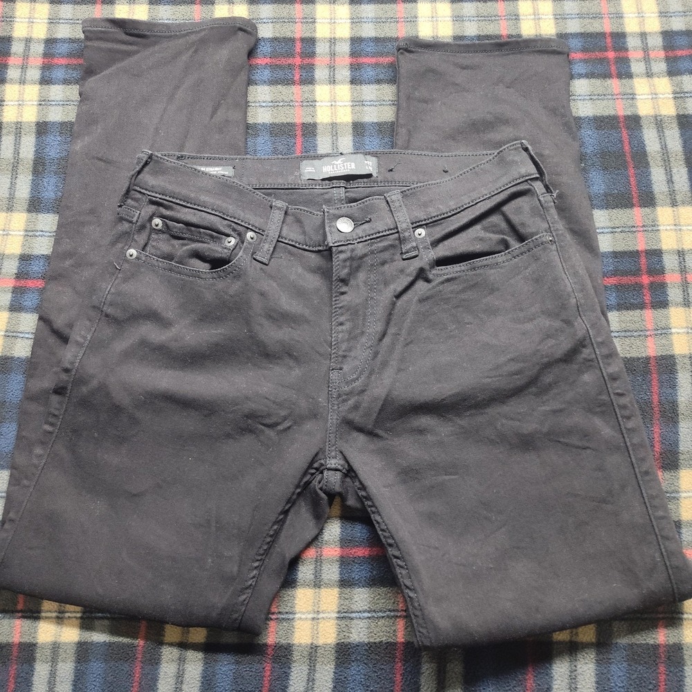 Hollister black jeans 31 32 Slim straight advanced preppy classic minimalist man